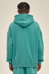 Men's Streetwear 350G Heavyweight Full Zipper Hooded Jacket