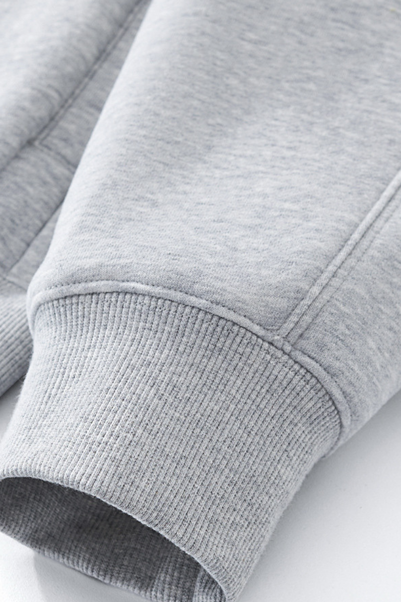 Men's Streetwear Stand Collar Fleece-Lined Zipper Jacket