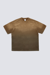 Men's Summer 250g Tiger Spray Fade Washed Oversized Tee