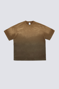 Men's Summer 250g Tiger Spray Fade Washed Oversized Tee