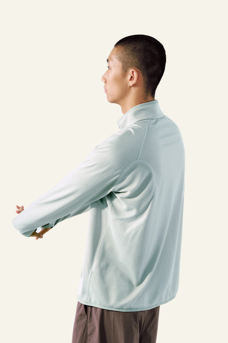 Men's Lightweught Half-zipper Stand-collar Pullover