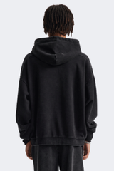 Men's Cotton Streetwear Washed Drop-Shoulder Hoodie