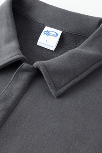 Men's Streetwear Polo Collar  Sweatshirt