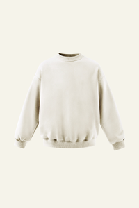 Men's Drop Shoulder Fleece Lined Solid Sweatshirt.
