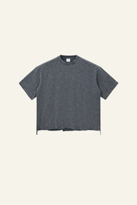 Women's  Cotton Frayed Streetwear Washed T-Shirt