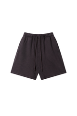 Unisex Spring Summer 360g Cotton Washed Drawstring Shorts