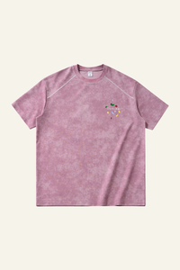 Men's Streetwear Vintage Heart Pattern T-shirt