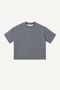 Women's 280g Cropped Oversized Terry Cuff Crewneck Tee
