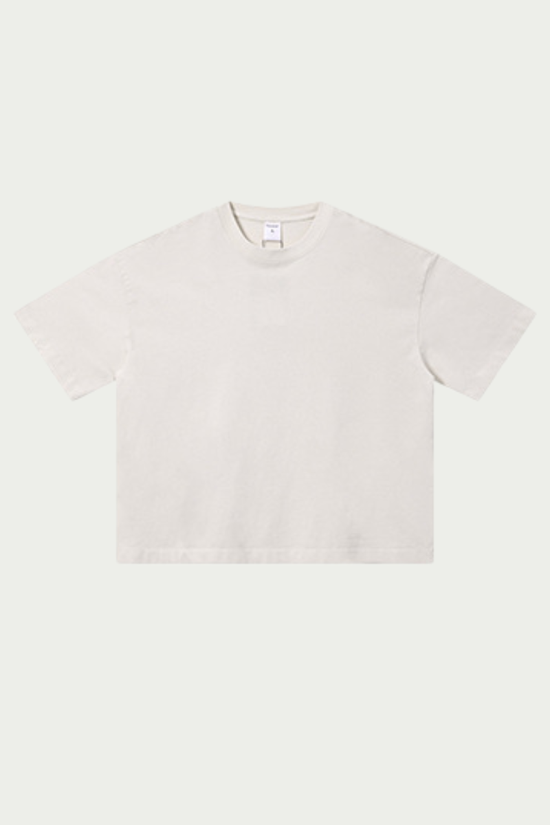 Women's 280g Spring Solid Cotton Boxy Oversized Tee