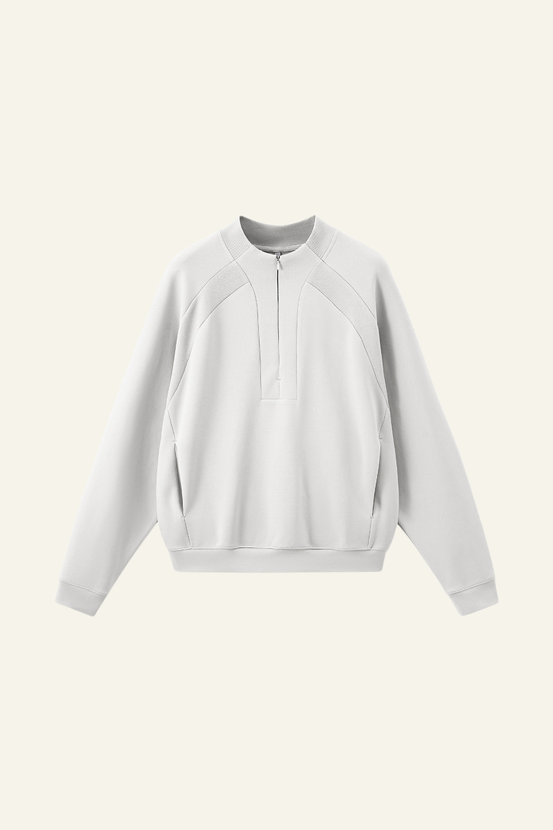 Men's Streetwear Stand Collar Half Zipper Pullover