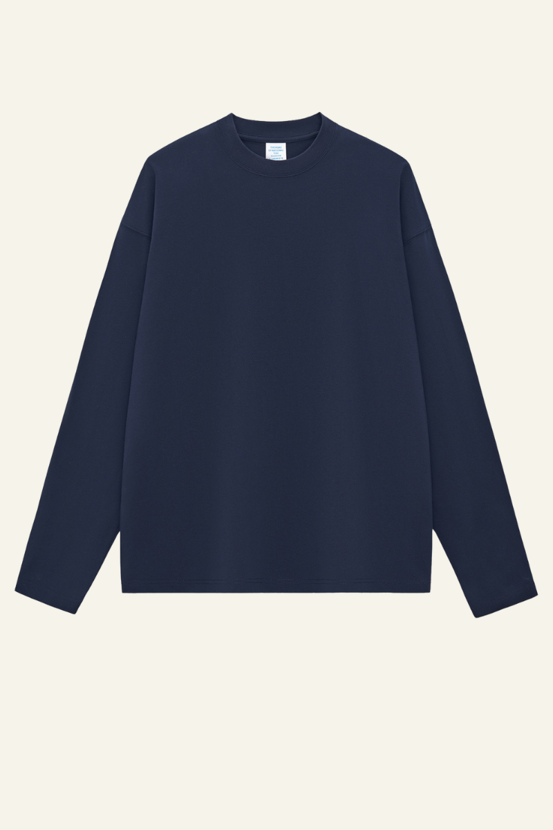 Women's Cotton Relaxed Long-Sleeved T-shirt