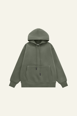 Men's Streetwear Fleece-lined Front Pocket Hoodie