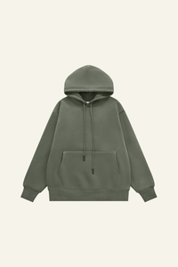 Men's Streetwear Fleece-lined Front Pocket Hoodie