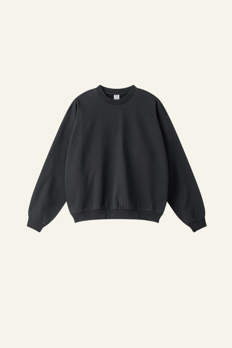 Men's Solid Color Athletic Wear Crewneck Pullover