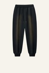 Men's  Streetwear Washed Fleece-Lined Gradient Cuffed Pants