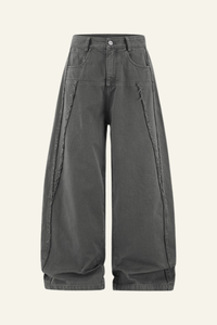 Men's  Cotton Streetwear Distressed-style Vintage Pants