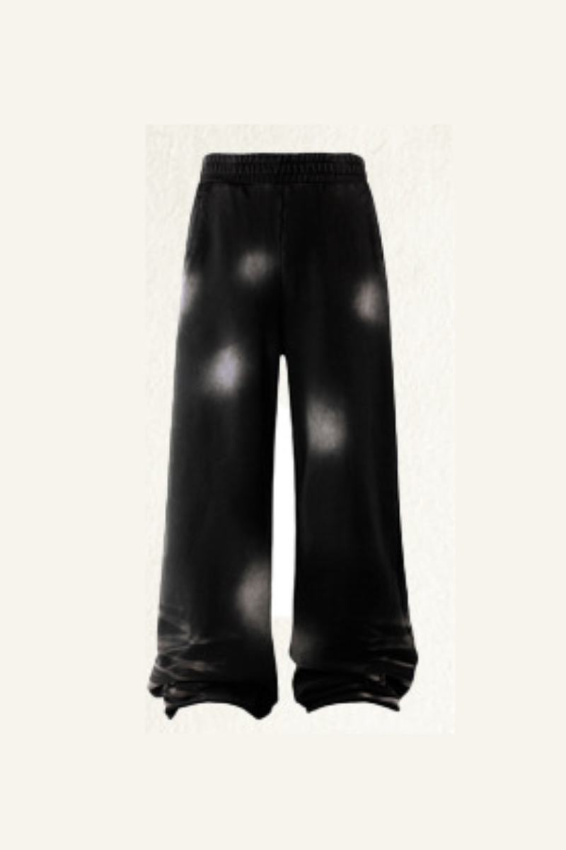 Men's Cotton Streetwear Washed  Gradient Sweatpants