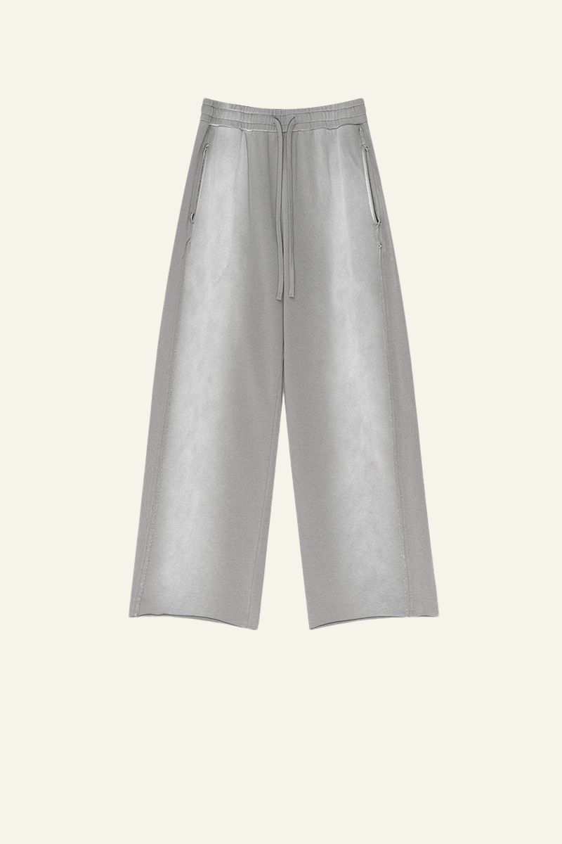 Men's Gradient-Colored Cotton Wide-Leg Pants.