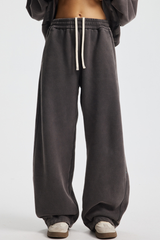 Men's Streetwea Distressed Curved-Blade Sweatpants
