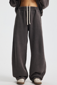 Men's Streetwea Distressed Curved-Blade Sweatpants