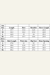 Women's Slim Fit Set:Long Seelve Top & Maxi Skirt