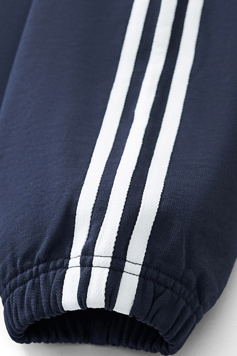 Men's Streetwear Cotton Striped Color-Block Sweatshirts