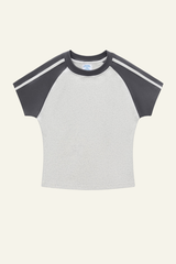 Women's Vintage Color Block Slim T-shirt