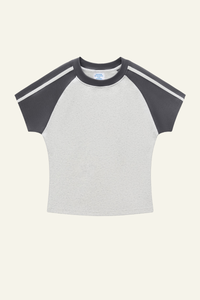 Women's Vintage Color Block Slim T-shirt
