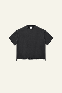 Women's  Cotton Frayed Streetwear Washed T-Shirt