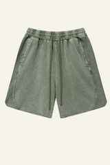 Men's Cotton Streetwear Washed Relaxed Short