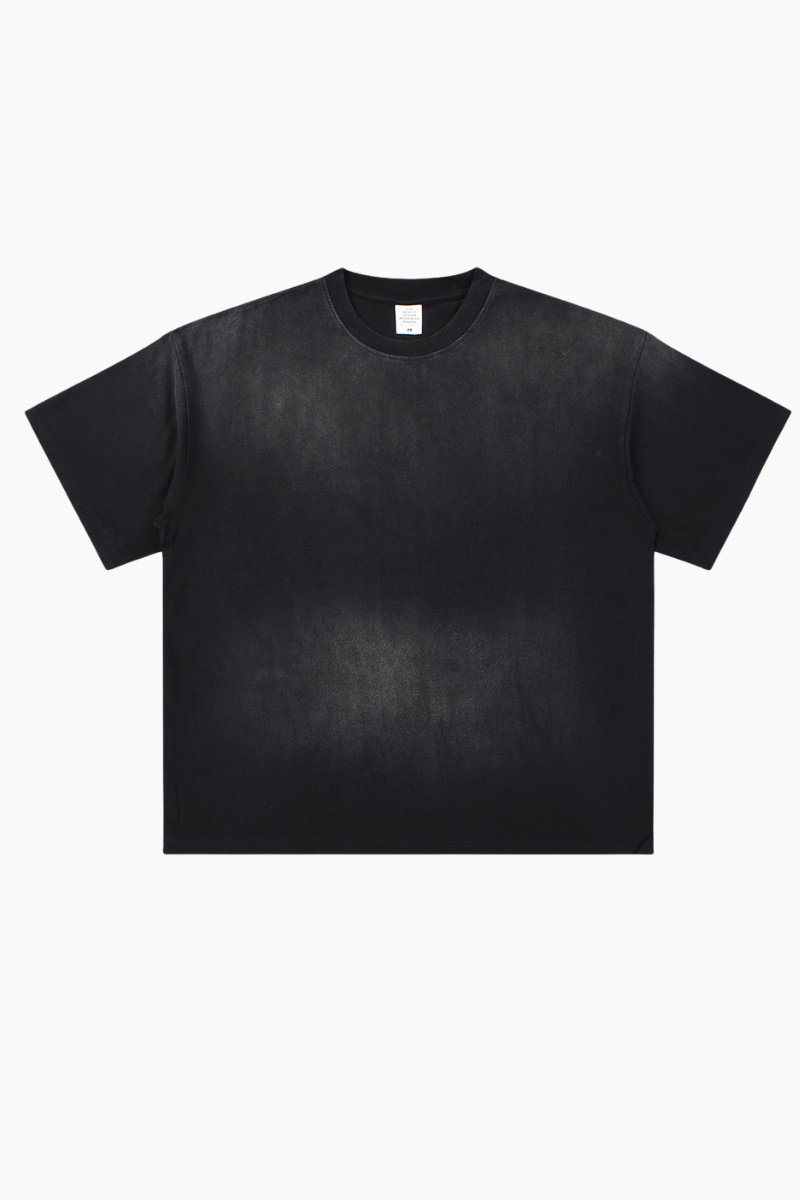 Women's Summer Cotton Washed Spray Fade Oversized Tee