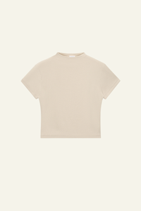 Women's Streetwear  High-neck Slim  Dopamine  T-shirt