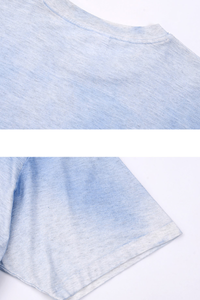 Men's Summer 160g Cotton Hand Painted Fade Loose Crew Tee