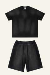 Men's Streetwear Cotton Set:Sleeveless T-shirt And Short