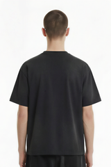 Men's Cotton Streetwear Washed Distressed T-shirt