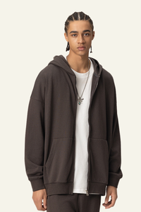 Men's Streetwear Full Zipper Hooded Jacket