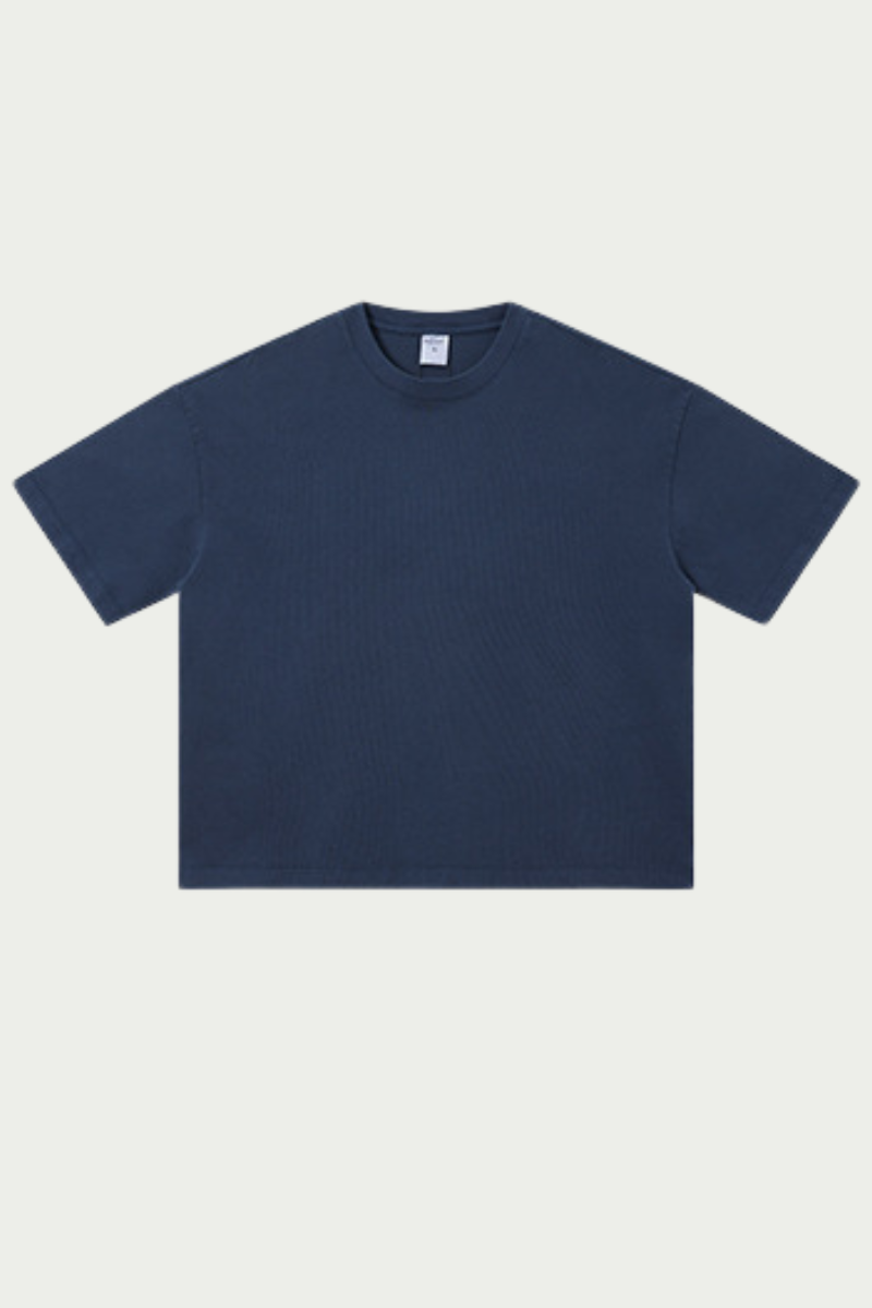 Women's 280g Spring Solid Cotton Boxy Oversized Tee