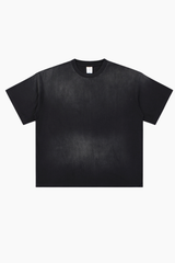 Men's Summer Cotton Washed Spray Fade Oversized Tee