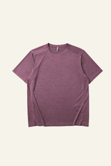Unisex Round Neck Drape Sleeve Loose Fit T-shirt