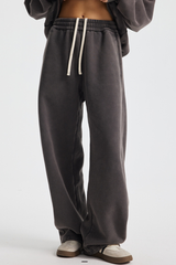 Men's Streetwea Distressed Curved-Blade Sweatpants
