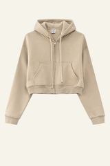 Women's Full Zipper Hooded Jacket