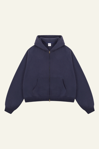 Women's Streetwear Two-Way Zipper Hooded Jacket