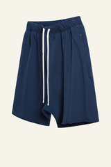 Men's Vintage Washed Cotton Frayed-Hem Shorts