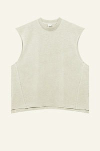 Men's Cotton 270 Heavyweight Washed Side Slit Tank Top