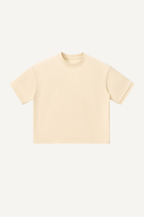 Women's 280g Cropped Oversized Terry Cuff Crewneck Tee