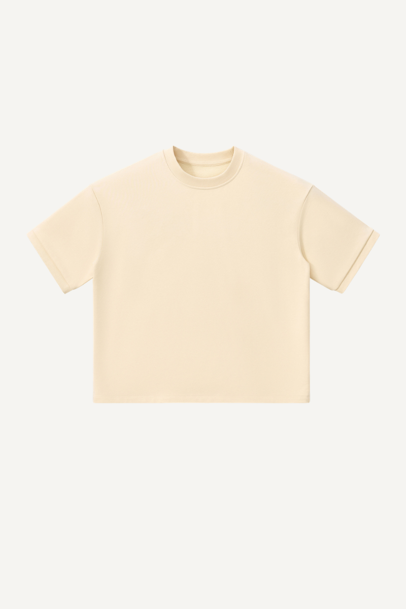 Women's 280g Cropped Oversized Terry Cuff Crewneck Tee