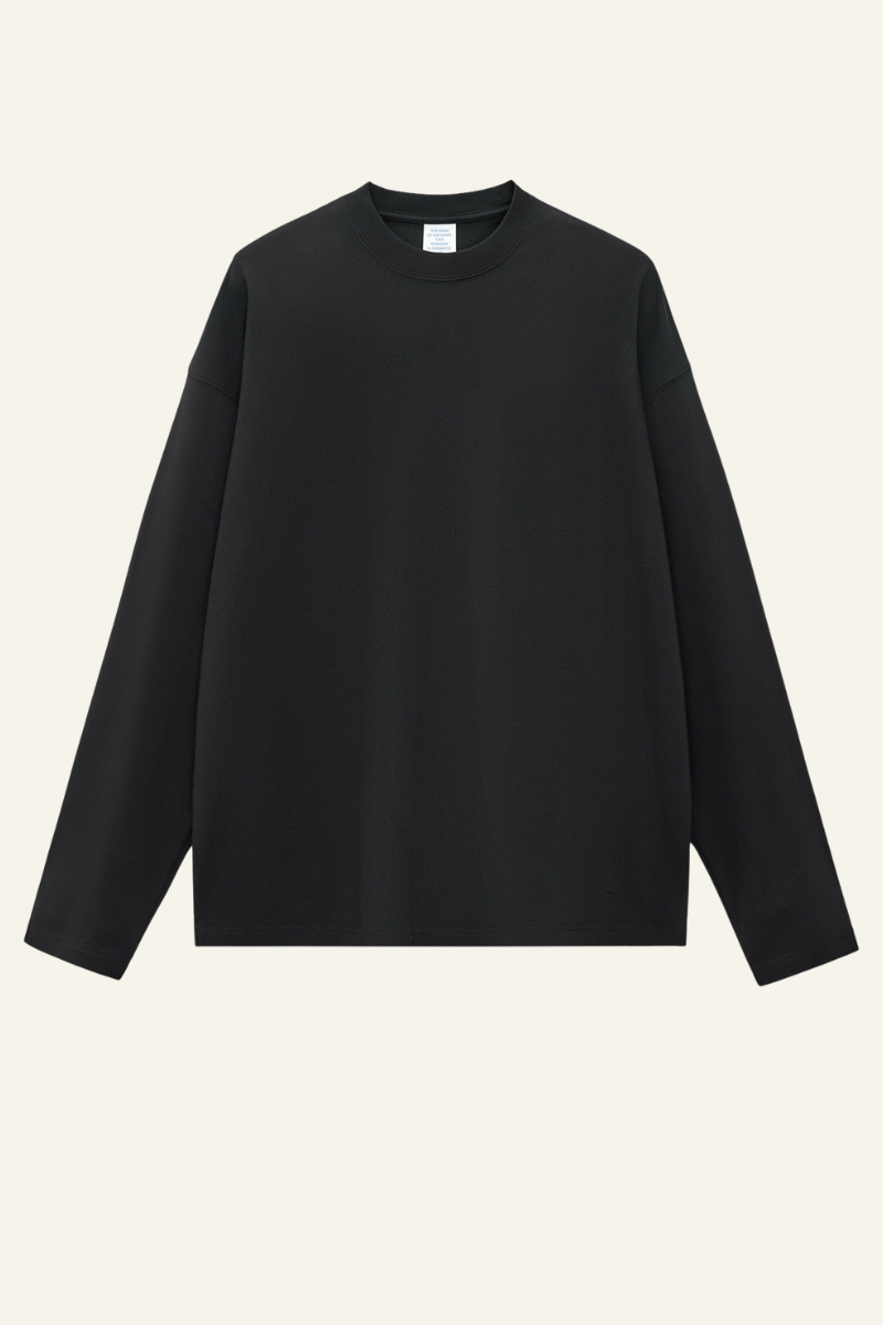 Women's Cotton Relaxed Long-Sleeved T-shirt