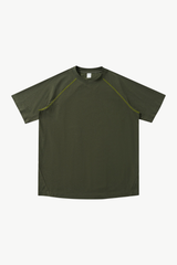 Men's 220g High Stretch Contrast Stitch Raglan Tee