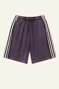 Men's Cotton Streetwear Washed Three side stripes Shorts
