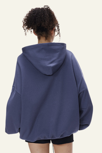 Women's  Streetwear Short Curved-Hem  Hoodie